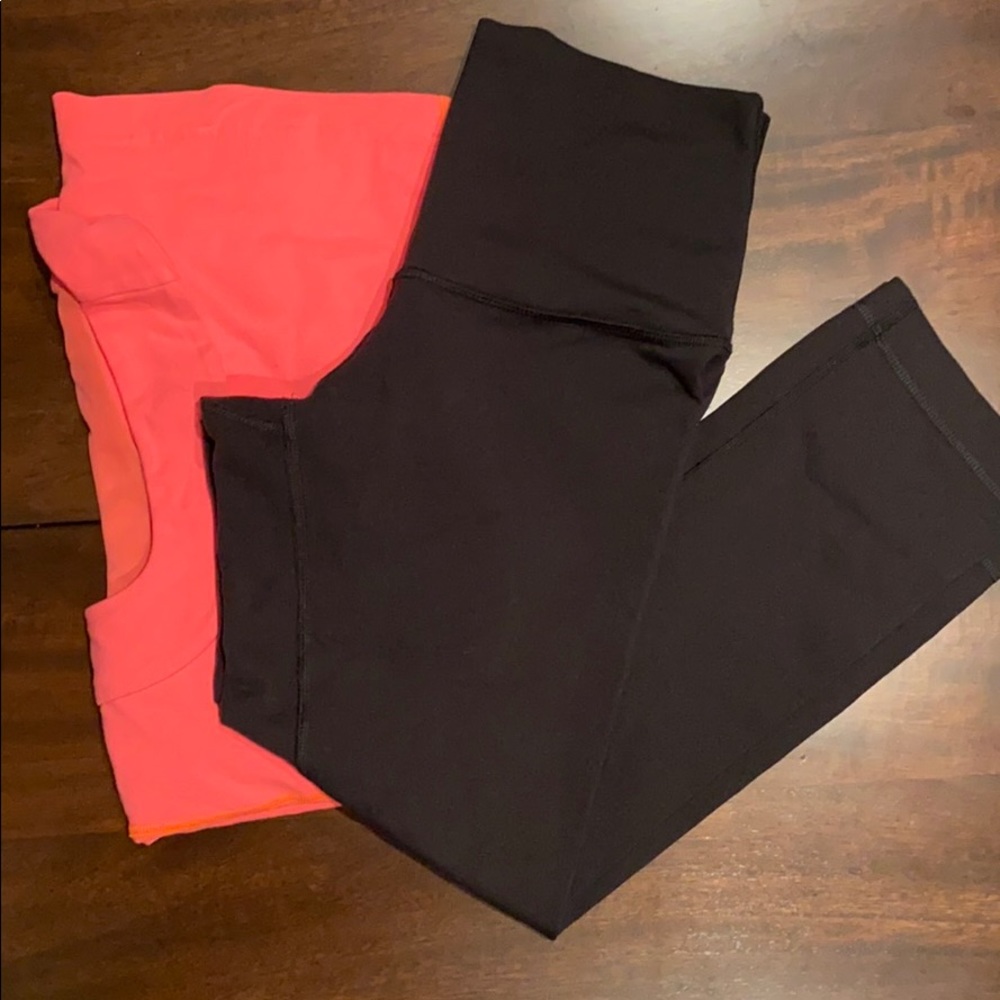 EUC Lululemon Wunder Under Crop 23” size 6